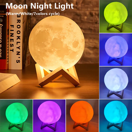 Galaxy Moon Light LED Lamp for Bedroom Decor