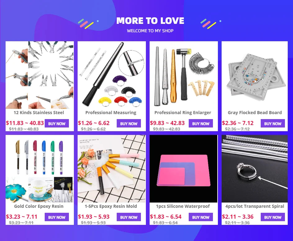 Clear Spiral Ring Tightener & Resizing Set