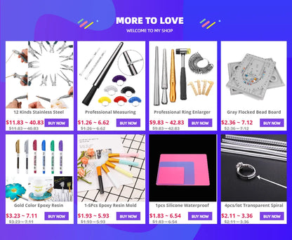 Clear Spiral Ring Tightener & Resizing Set