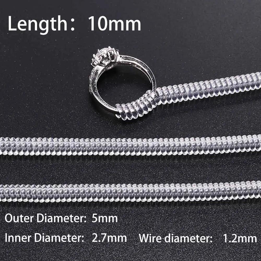 Clear Spiral Ring Tightener & Resizing Set