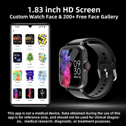 Smart Watch 1.83'' Waterproof Sports Tracker