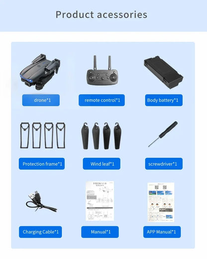 Foldable 2024 E99Pro RC Drone WIFI FPV Toy