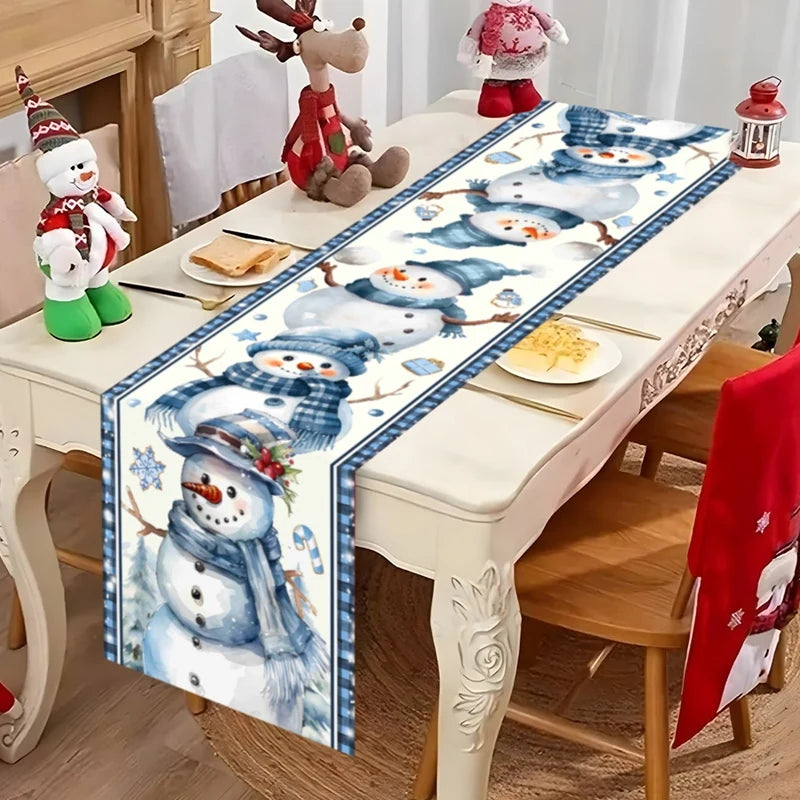Christmas Table Runner Santa Claus Decoration