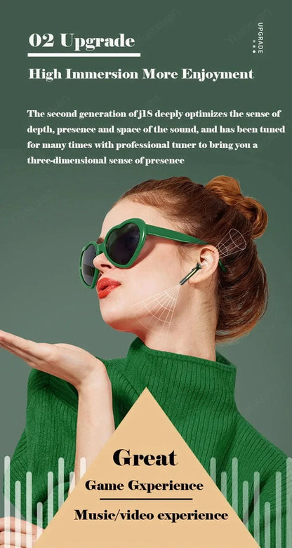 J18 TWS Bluetooth Sport Earphones Waterproof HiFi