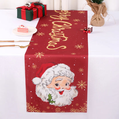 Christmas Table Runner Santa Claus Decoration