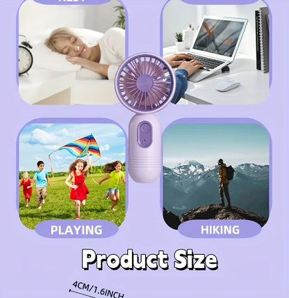 Portable USB Handheld Fan – Office, Travel, Camping