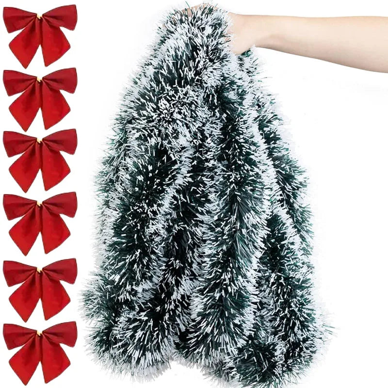 Festive Xmas Ribbon Garland Party & Home Decor