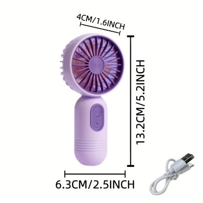 Portable USB Handheld Fan – Office, Travel, Camping