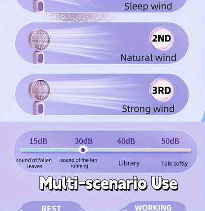 Portable USB Handheld Fan – Office, Travel, Camping