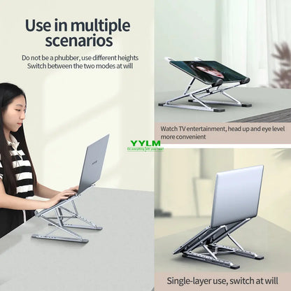 YYLM N8 Laptop Stand Aluminum Adjustable Foldable