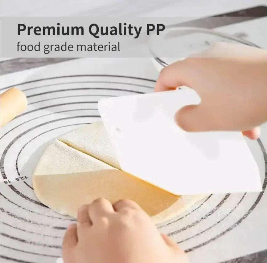 Multipurpose Dough Cutter Bowl Scraper Baking Kit