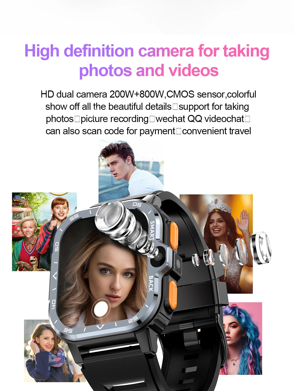 Valdus PGD Android Smart Watch Men GPS 4G NFC