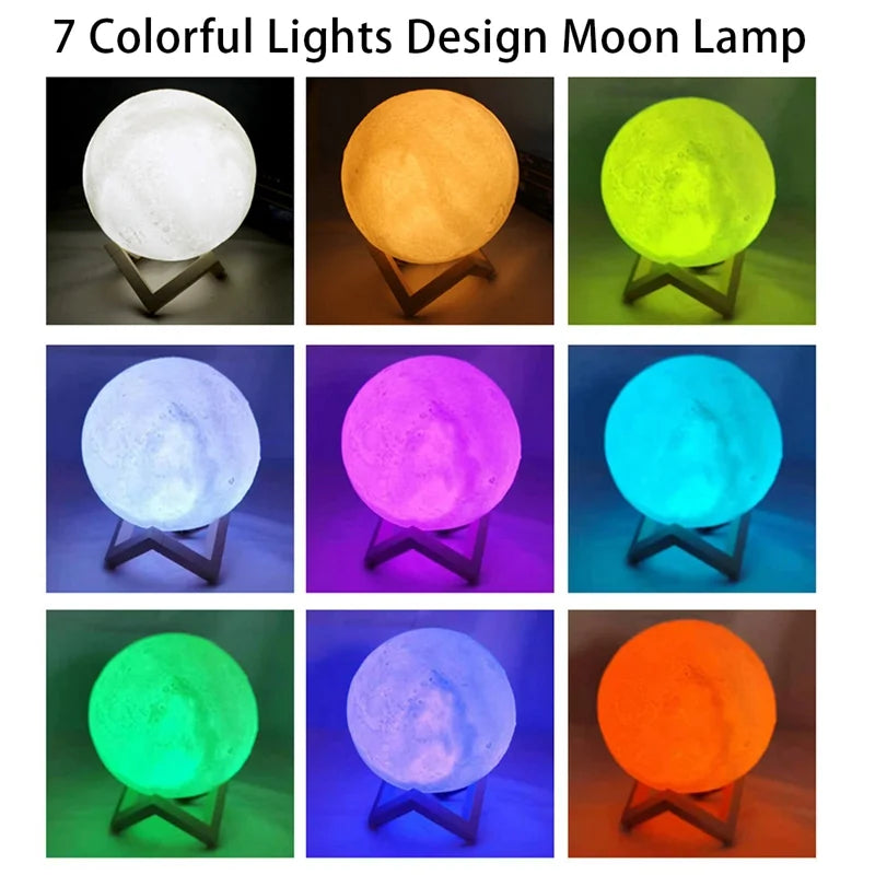 Galaxy Moon Light LED Lamp for Bedroom Decor