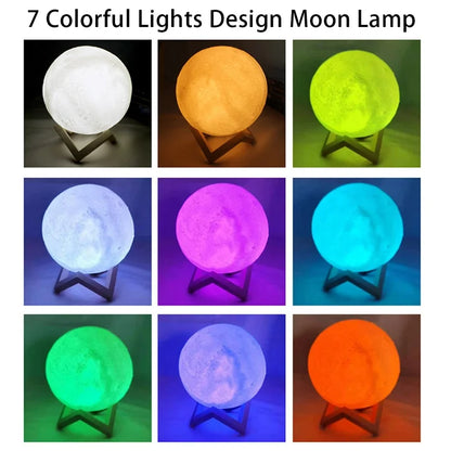 Galaxy Moon Light LED Lamp for Bedroom Decor