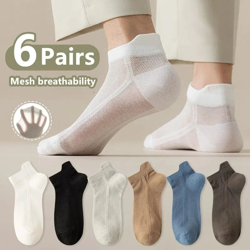 Fashion Men’s Cotton Ankle Socks – Comfortable Fit