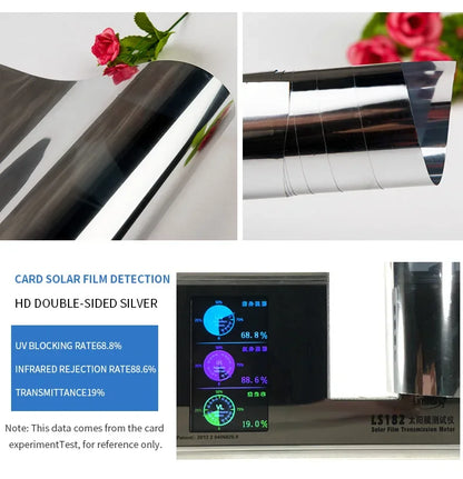 Home Privacy Window Film 2/3/5M Reflective Vinyl