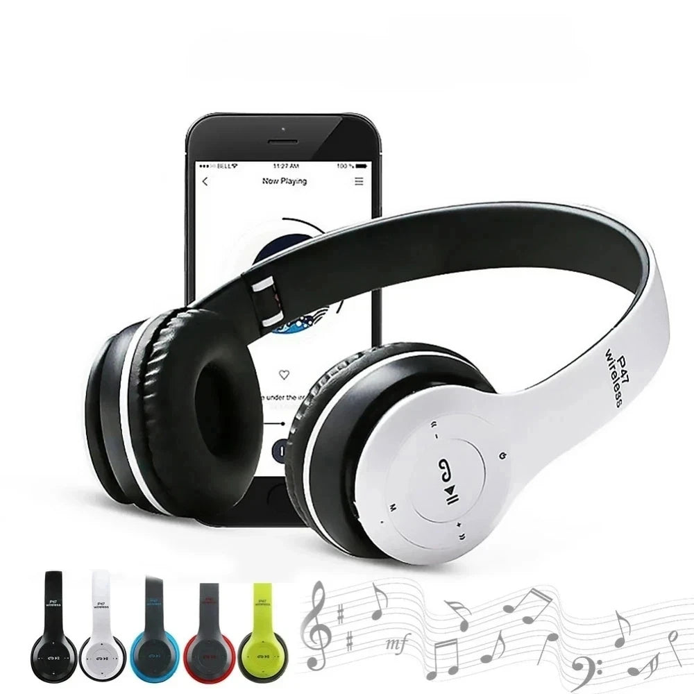 P47 Wireless Headphones Bluetooth 5.0 Foldable HiFi