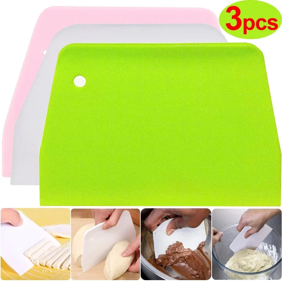 Multipurpose Dough Cutter Bowl Scraper Baking Kit