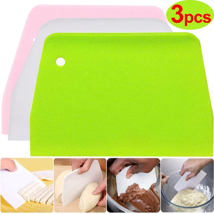 Multipurpose Dough Cutter Bowl Scraper Baking Kit