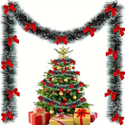 Festive Xmas Ribbon Garland Party & Home Decor