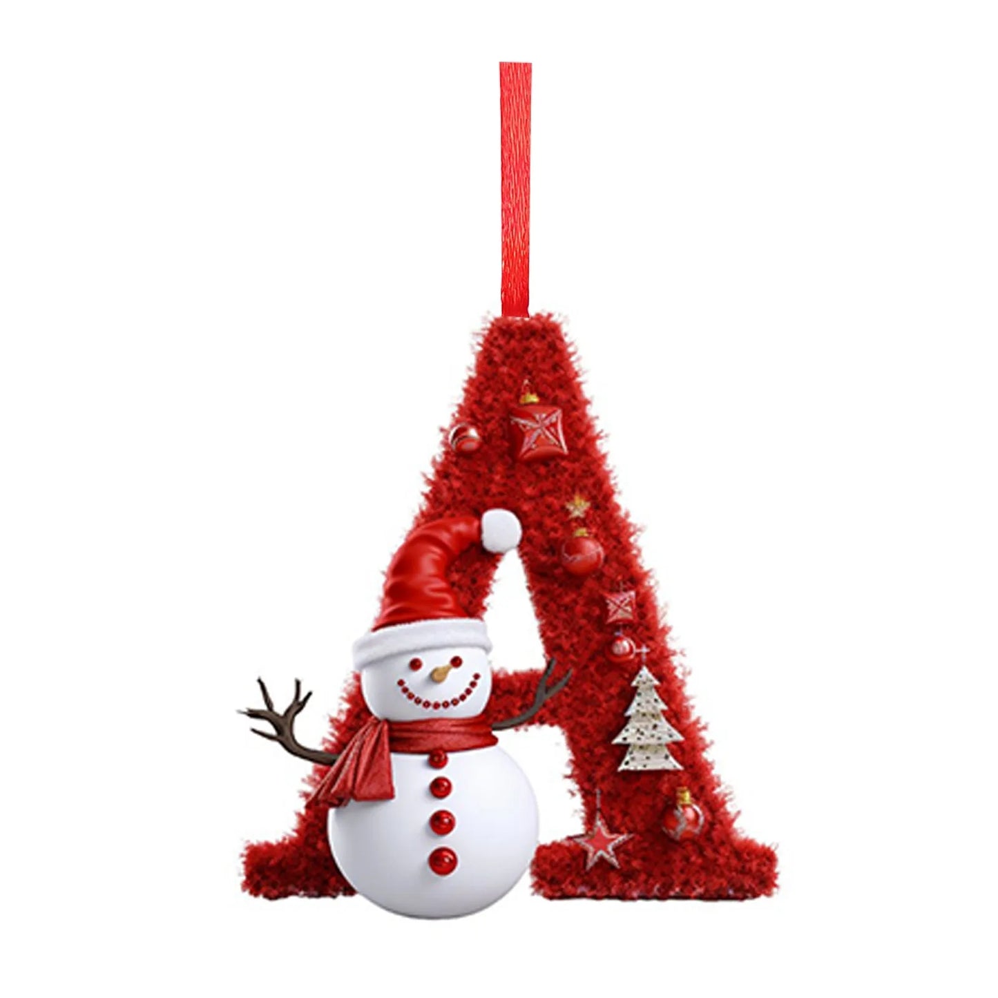 Christmas Tree Letter Pendant A-Z Ornaments 2025