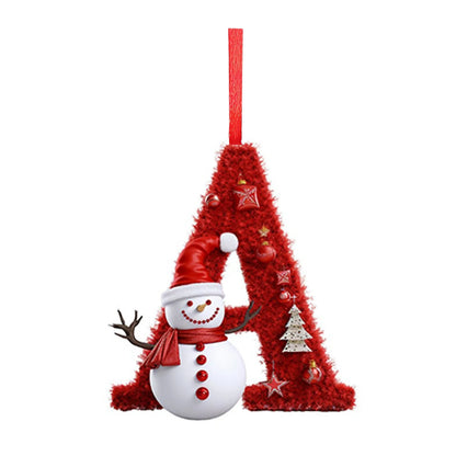 Christmas Tree Letter Pendant A-Z Ornaments 2025