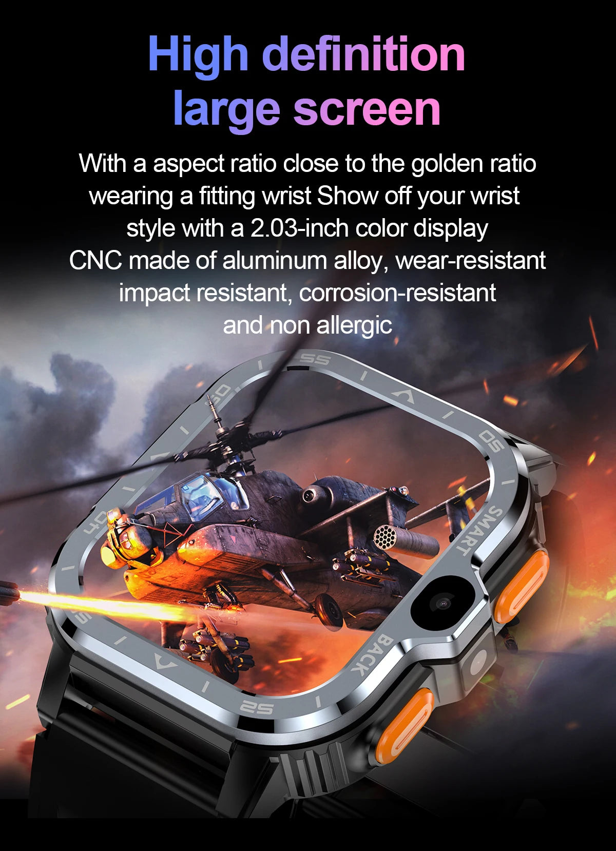 Valdus PGD Android Smart Watch Men GPS 4G NFC