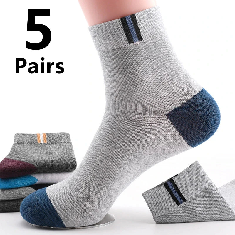 Fashion Men’s Cotton Ankle Socks – Comfortable Fit