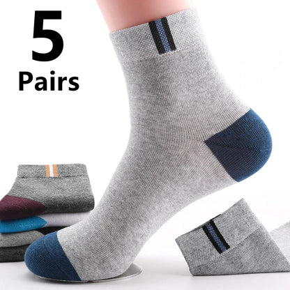 Fashion Men’s Cotton Ankle Socks – Comfortable Fit