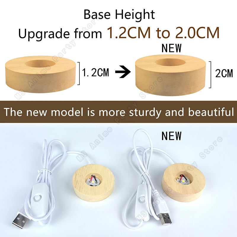 Unique 3D Crystal Ball Night Light LED Galaxy Lamp