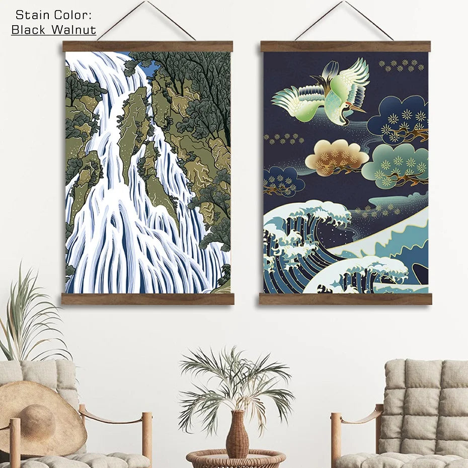 Teak Pine Wood Magnetic Painting Frame 21-100 cm