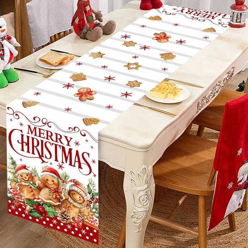 Christmas Table Runner Santa Claus Decoration