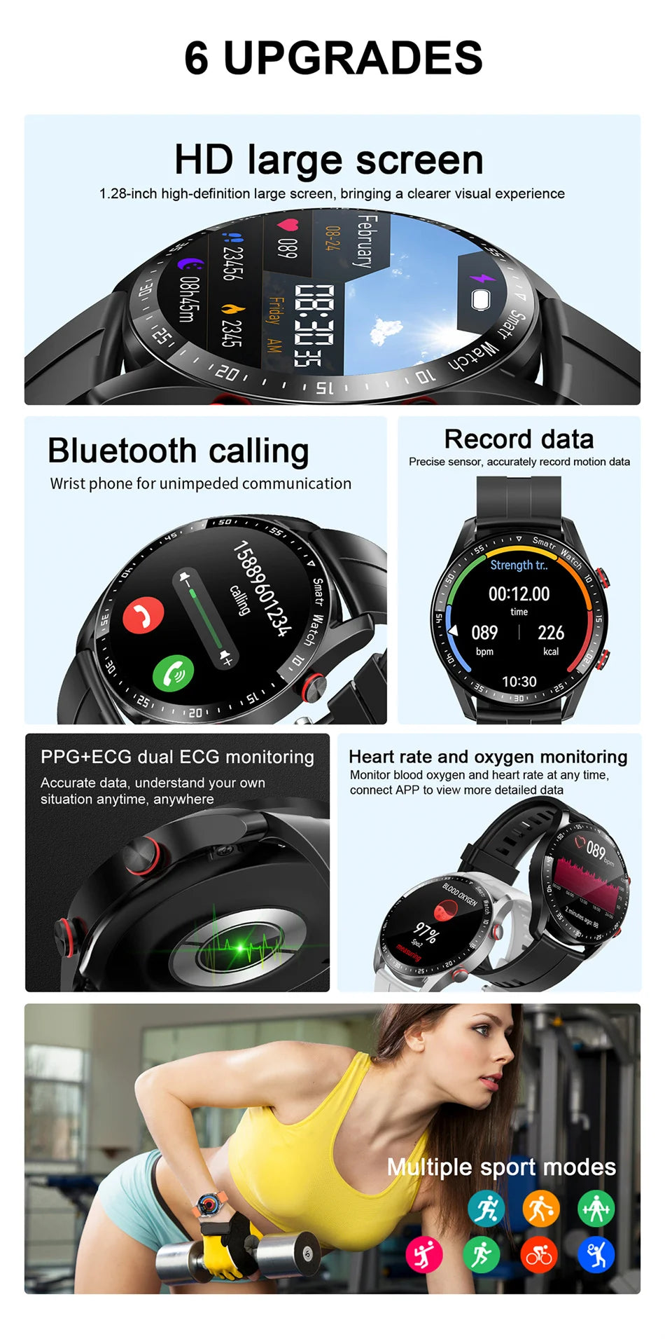 2025 GT Series 1.53'' AMOLED Sports Smart Watch