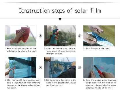 Home Privacy Window Film 2/3/5M Reflective Vinyl