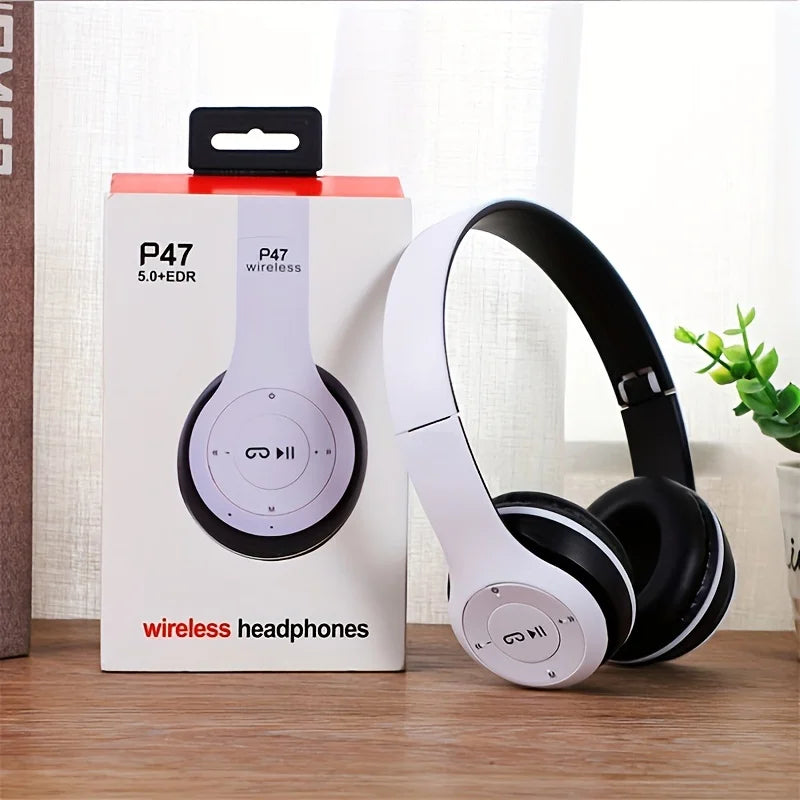 P47 Wireless Bluetooth 5.0 Headphones For iPhone