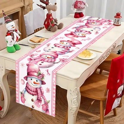 Christmas Table Runner Santa Claus Decoration