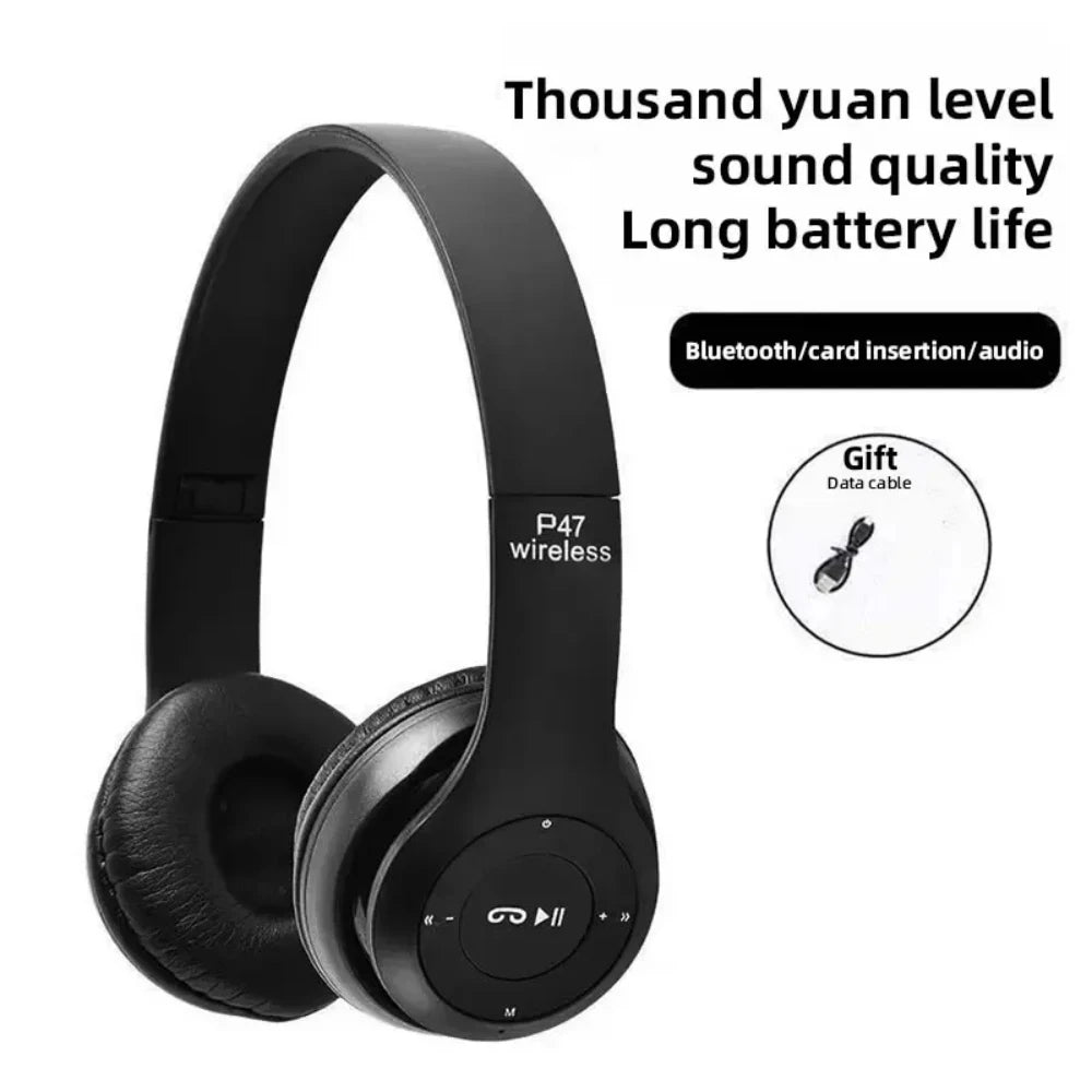 P47 Wireless Headphones Bluetooth 5.0 Foldable HiFi