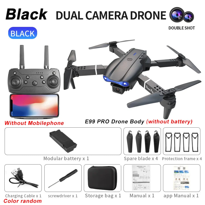 Foldable 2024 E99Pro RC Drone WIFI FPV Toy