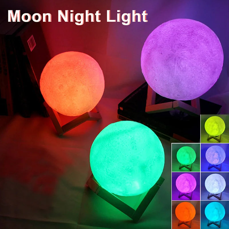 Galaxy Moon Light LED Lamp for Bedroom Decor
