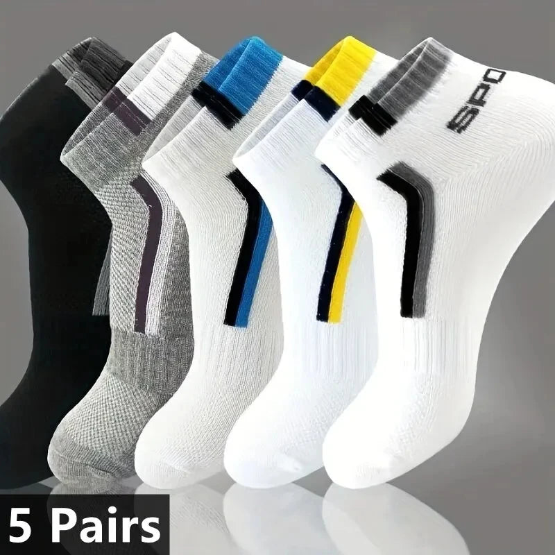 Fashion Men’s Cotton Ankle Socks – Comfortable Fit