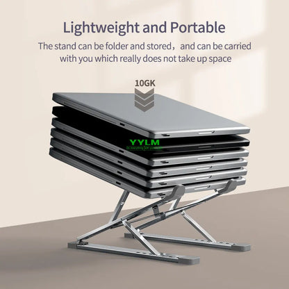 YYLM N8 Laptop Stand Aluminum Adjustable Foldable