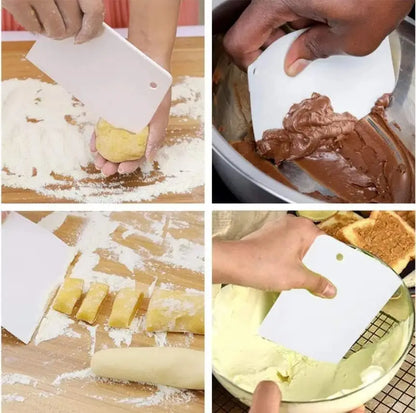 Multipurpose Dough Cutter Bowl Scraper Baking Kit