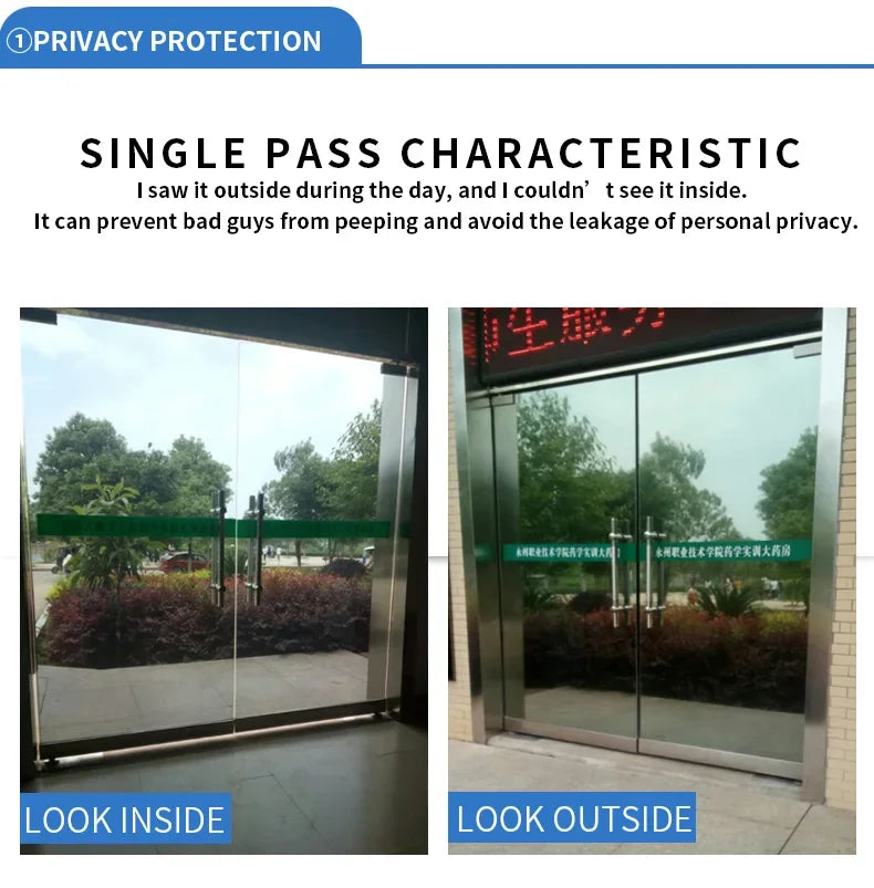Home Privacy Window Film 2/3/5M Reflective Vinyl