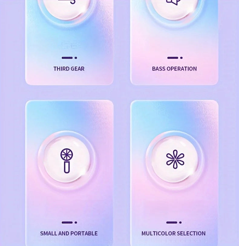 Portable USB Handheld Fan – Office, Travel, Camping