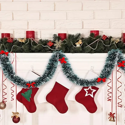 Festive Xmas Ribbon Garland Party & Home Decor