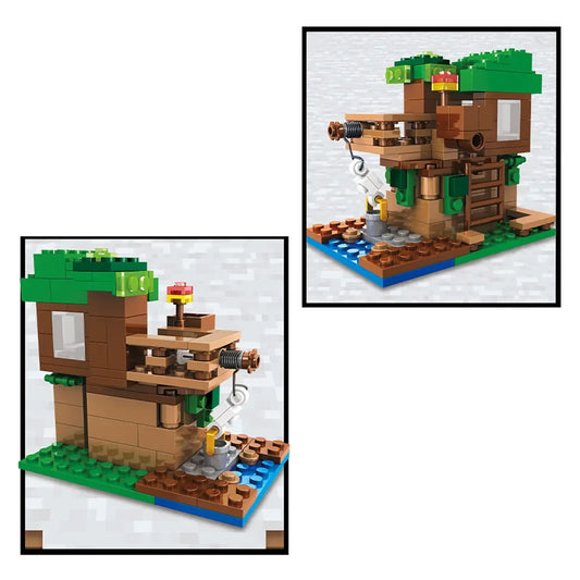 Farm Village Cartoon Tree House Block Educational Toy