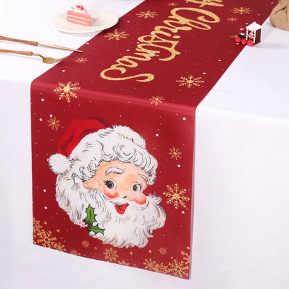 Christmas Table Runner Santa Claus Decoration