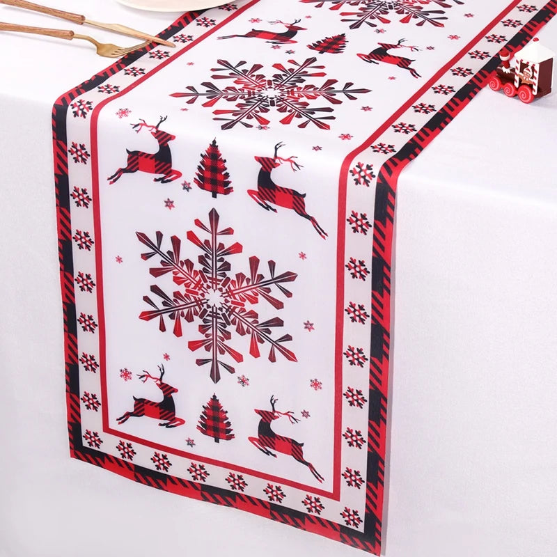 Christmas Table Runner Santa Claus Decoration
