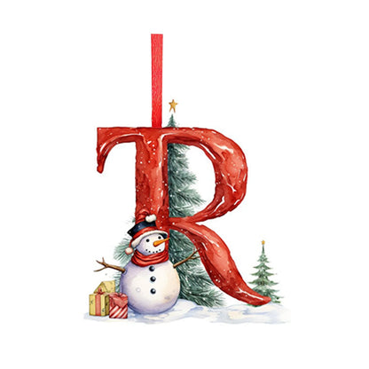 Christmas Tree Letter Pendant A-Z Ornaments 2025