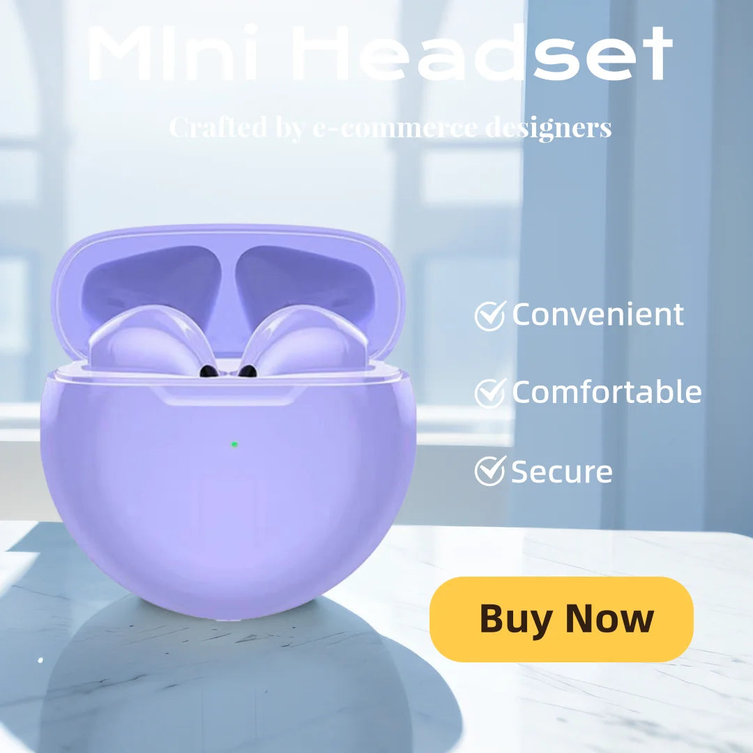 TWS Bluetooth Earphones Wireless Headset With Mic